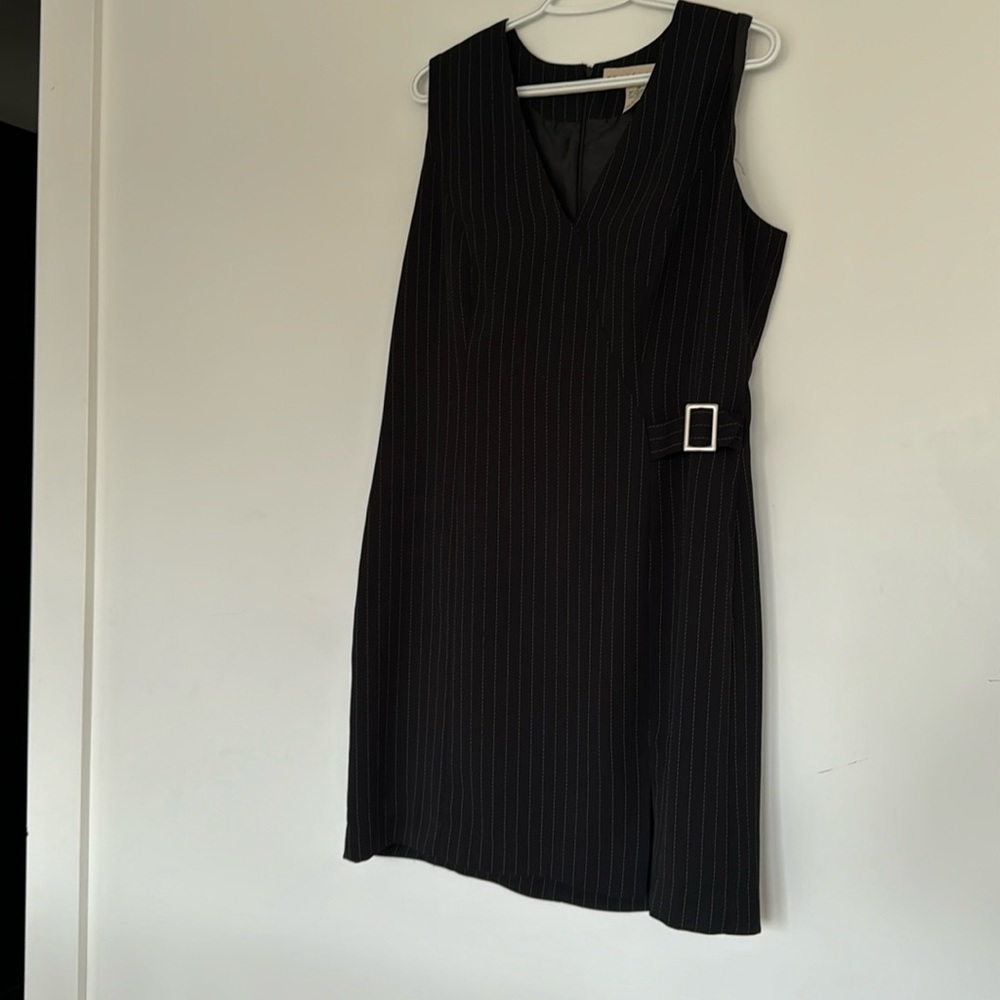 🎉 Apostrophe Pin Stripe Dress